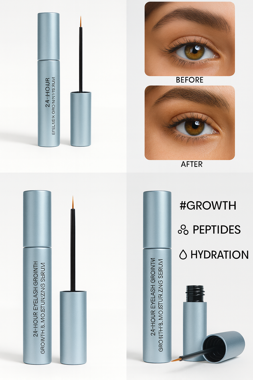 Sérum de croissance pour Cils - longueur & volume 24h
